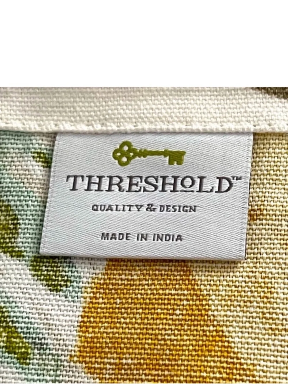 Threshold Kitchen Pumpkin Pie Towel 100% Cotton Cream Orange Red Green